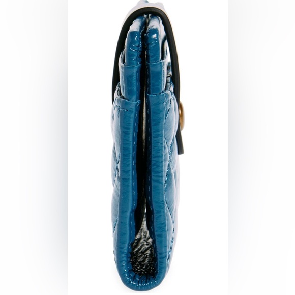 New KURT GEIGER Turquoise/ Aqua Slim Card Walletq - Picture 3 of 5